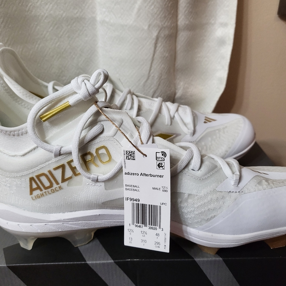 Adidas  Adizero Baseball Cleats Gold  13